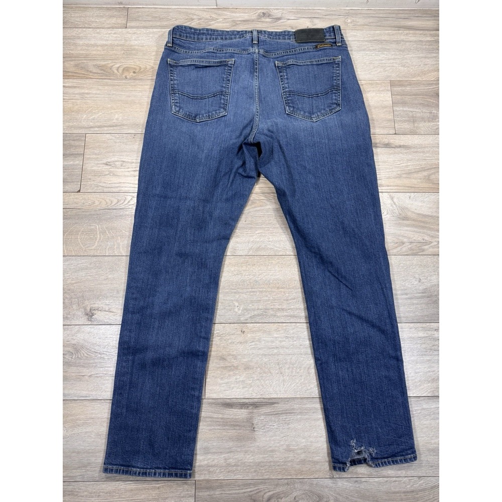 Civilianaire Walker Jeans Mens 38x32 Blue Denim Made USA Allen Edmonds Ripped